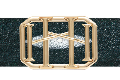 Icon Equestrian Belt - Teal Stingray with Teal Band - RM