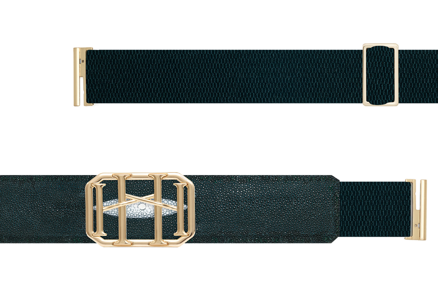 Icon Equestrian Belt - Teal Stingray with Teal Band - RM