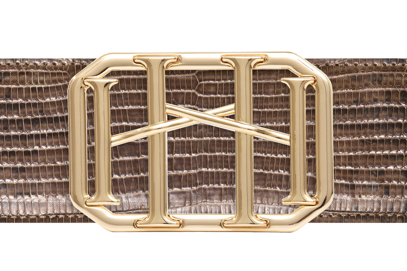 Icon Equestrian Belt - Mink Lizard with Mink Band - RM