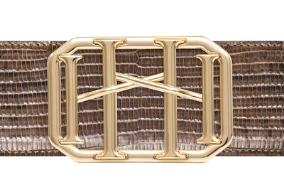 Icon Equestrian Belt - Mink Lizard with Mink Band - RM