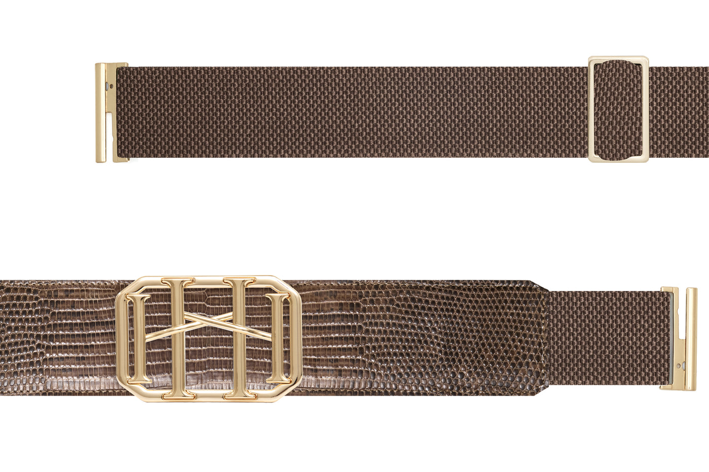 Icon Equestrian Belt - Mink Lizard with Mink Band - RM